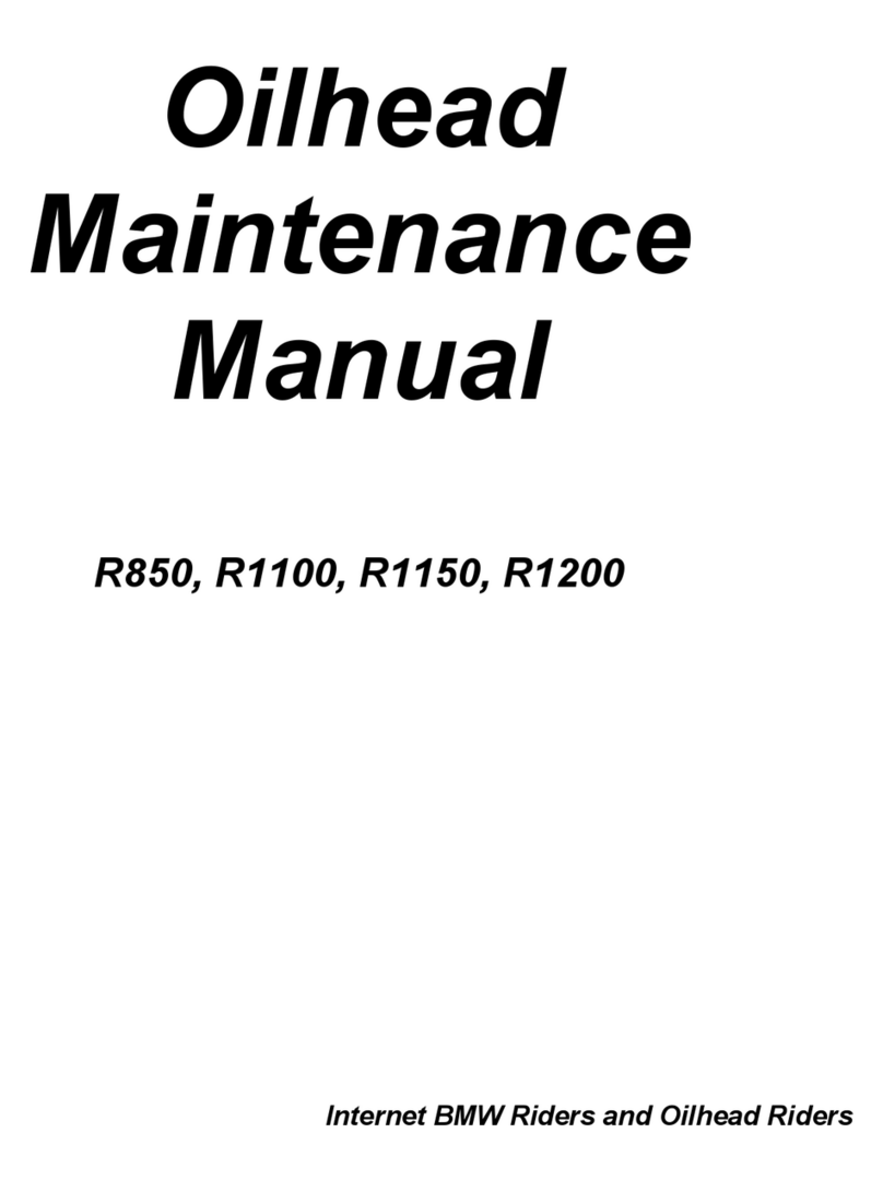 BMW R850 User manual