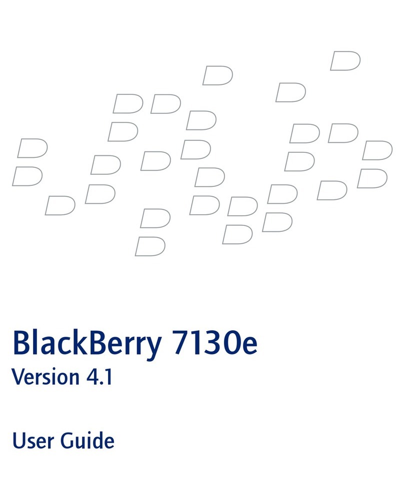 Blackbe;rry 7130E - VERSION 4.1 User manual