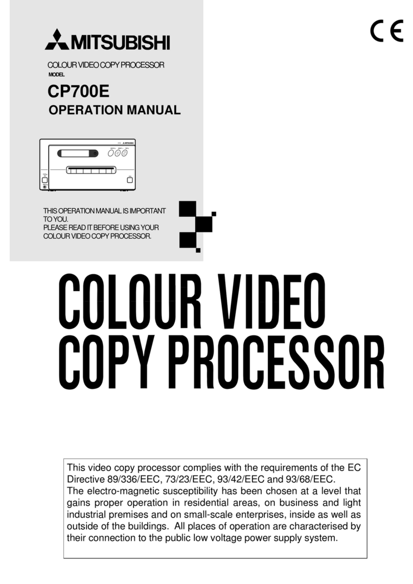 Mitsubishi CP700E User manual