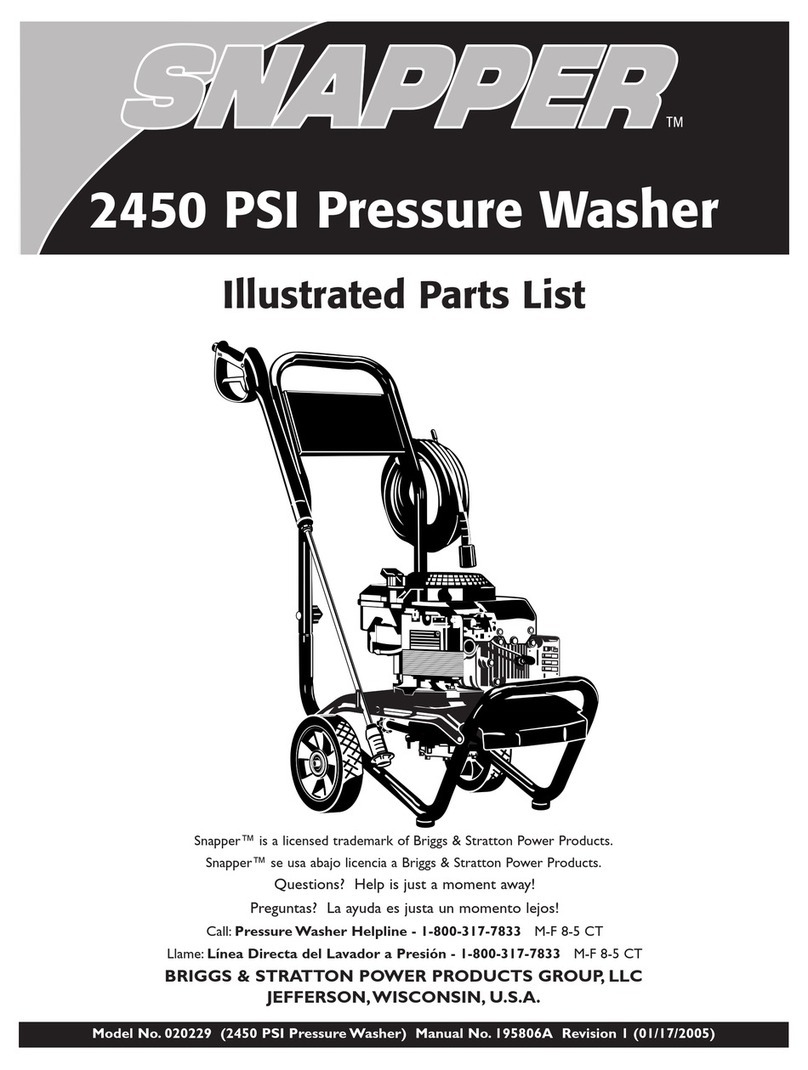Snapper 2450 PSI User manual