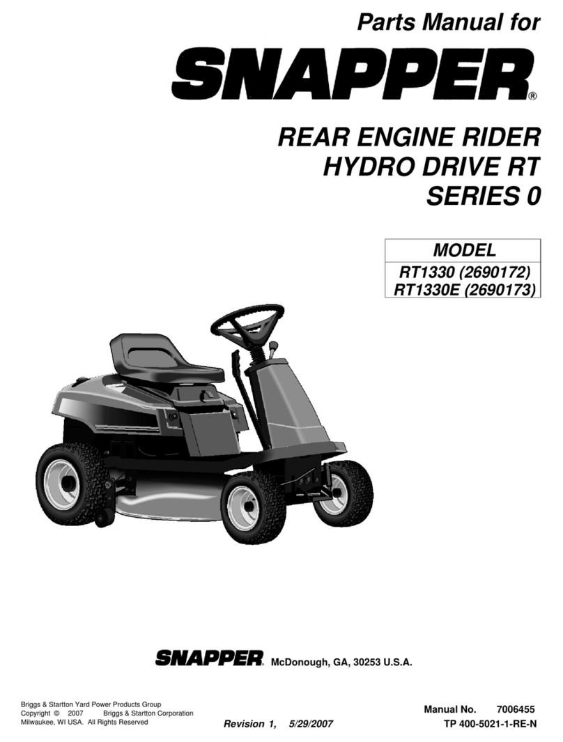 Snapper RT1330 (2690172 User manual