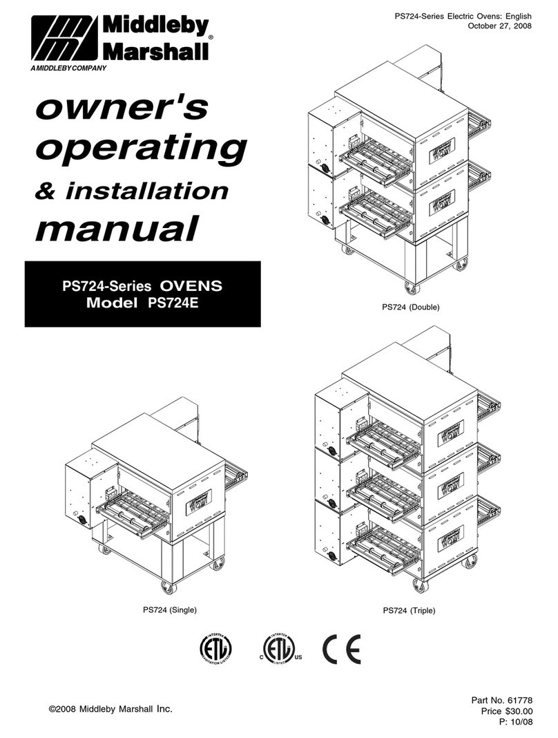 Middleby Marshall PS724-Series Owner's operating & installation manual Middleby Marshall PS724-Series Owner's operating & installation manual