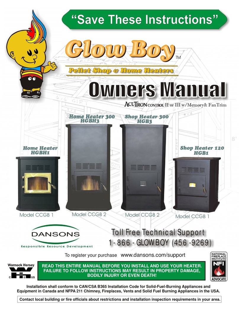 Dansons Group Home Heater HGBH1 owner's manual