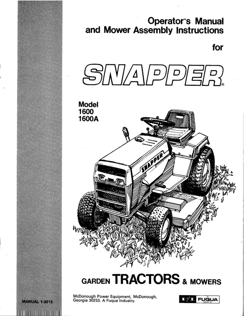 Snapper 1600A User manual Snapper 1600A User manual