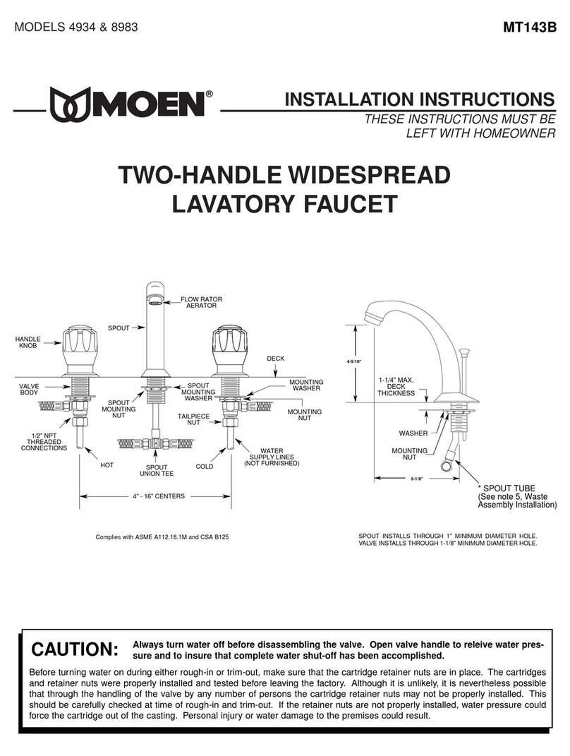 Moen 4934 installation instructions