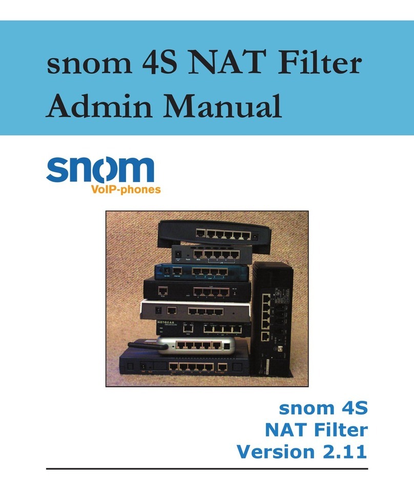 Snom 4S NAT Filter Admin manual
