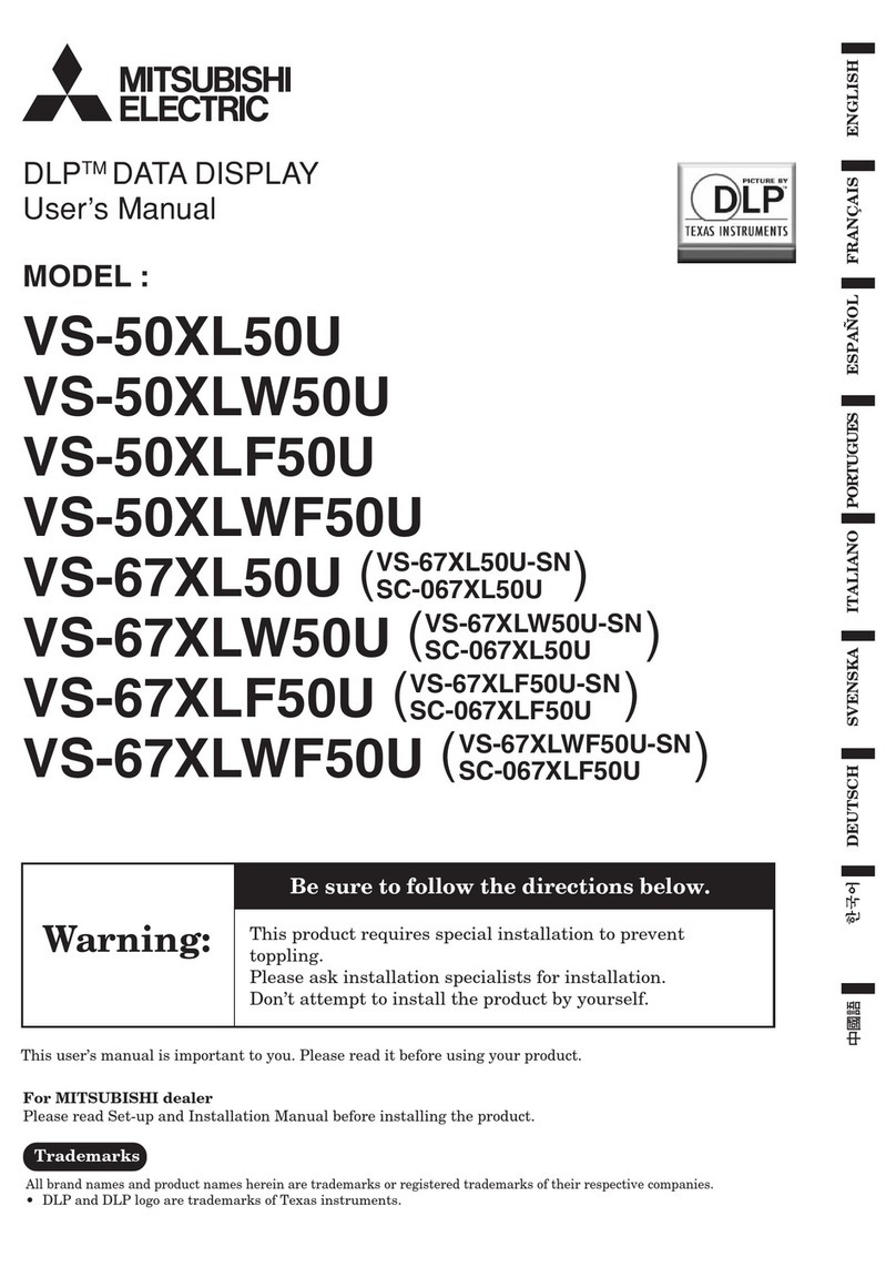 Mitsubishi Electric DLP VS-50XL50U User manual
