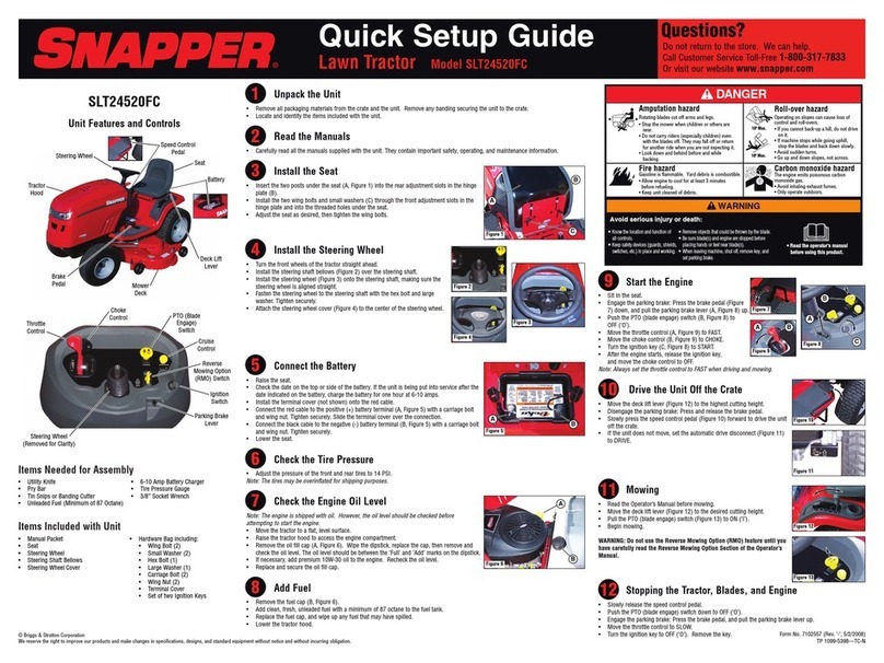 Snapper SLT24520FC (7800318) User manual Snapper SLT24520FC (7800318) User manual