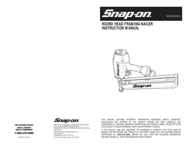 Snap-On 870010 instruction manual