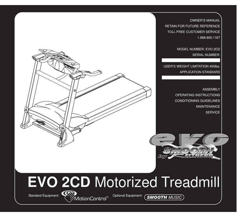 Smooth Fitness EVO 2CD owner's manual
