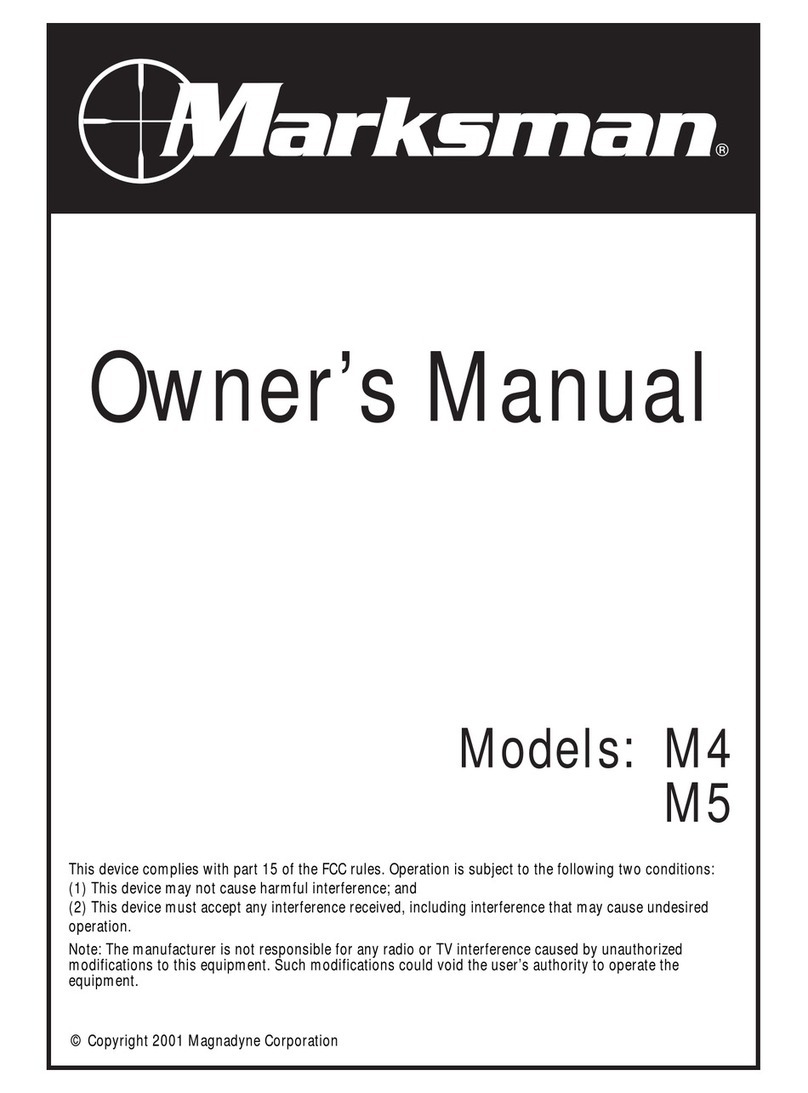 Magnadyne Marksman M4 owner's manual