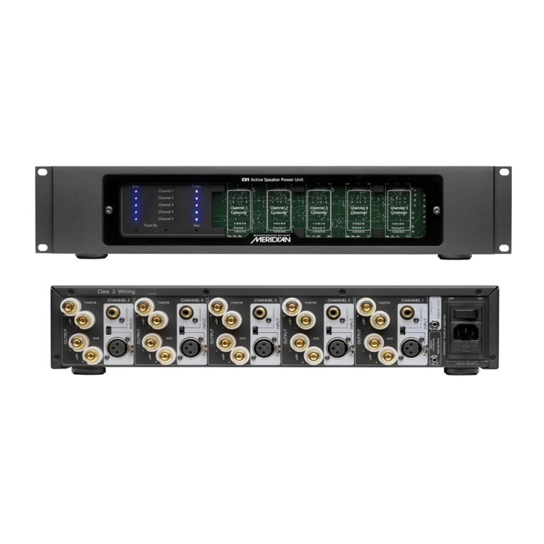 Meridian C51 Installation and operation manual