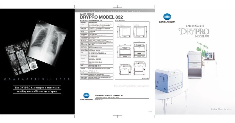 Konica Minolta Drypro 832 Instruction booklet