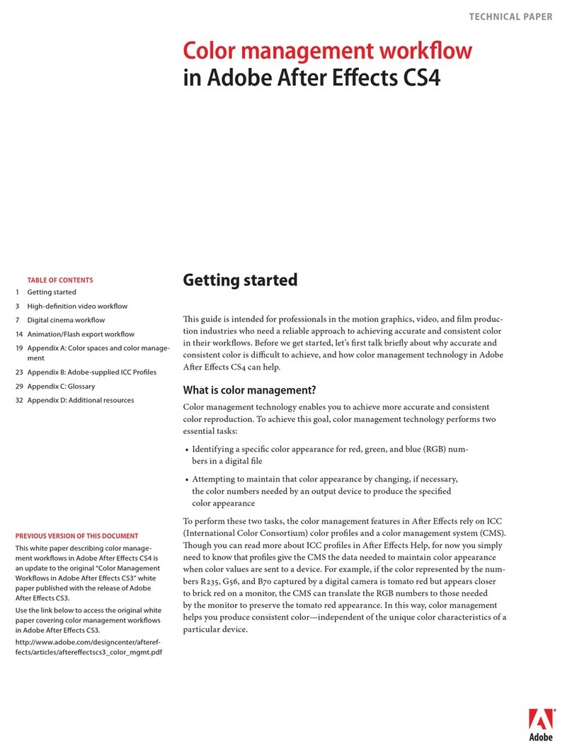 Adobe 65008009 - After Effects CS4 Quick reference guide