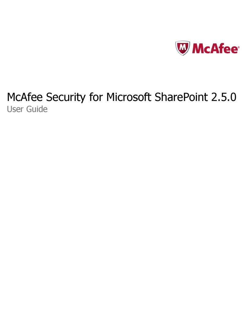 McAfee PSMCDE-AB-AA - PortalShield For Microsoft SharePoint Server External Connection... user guide McAfee PSMCDE-AB-AA - PortalShield For Microsoft SharePoint Server External Connection... user guide