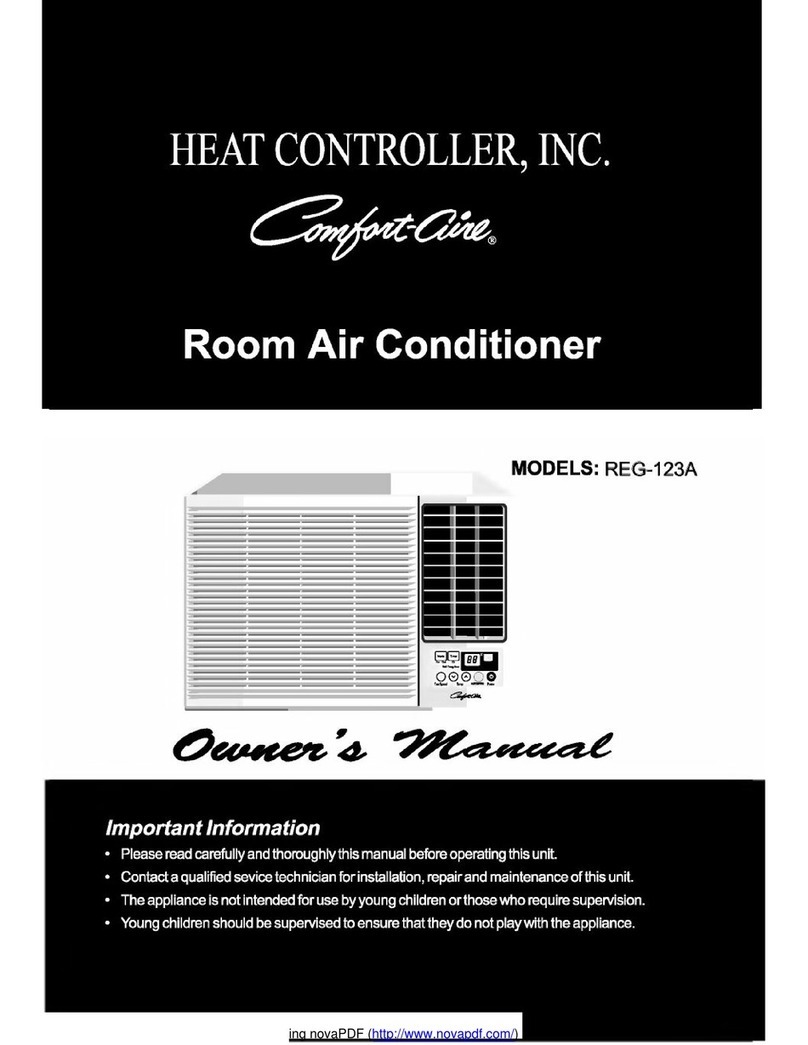 LG COMFORT-AIRE REG-123A User manual