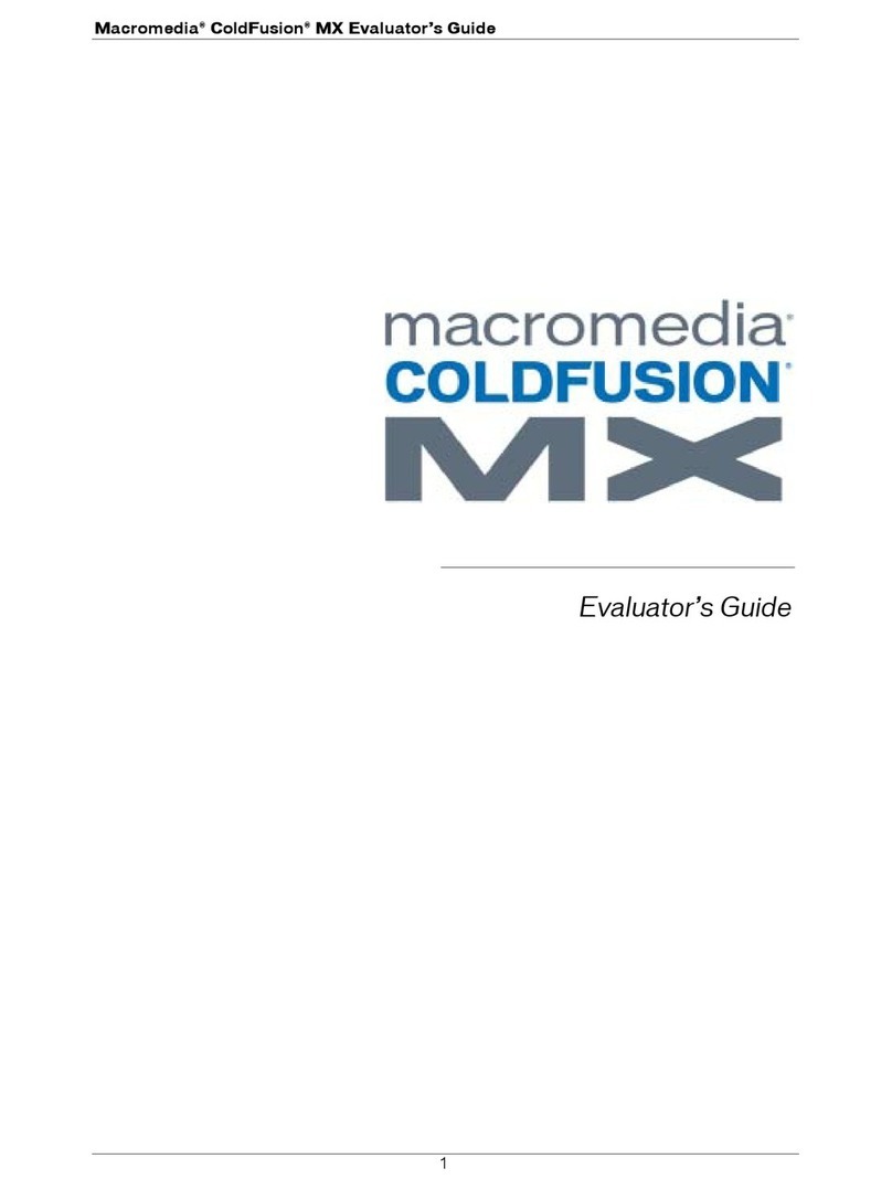 Adobe 38000827 - Macromedia ColdFusion MX Standard... User manual