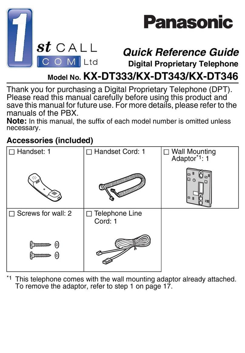 Panasonic KX-NT303 User manual