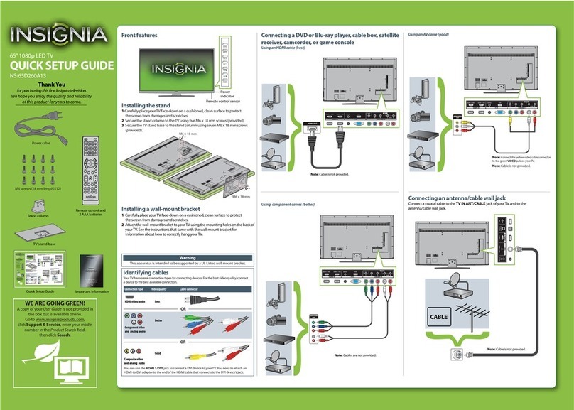 Insignia NS-65D260A13 User manual
