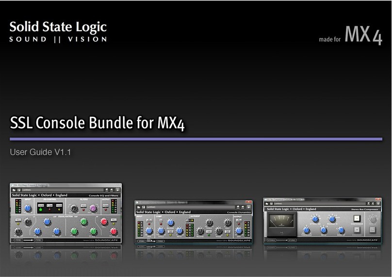 Solid State Logic SSL Console Bundle for MX4 user guide