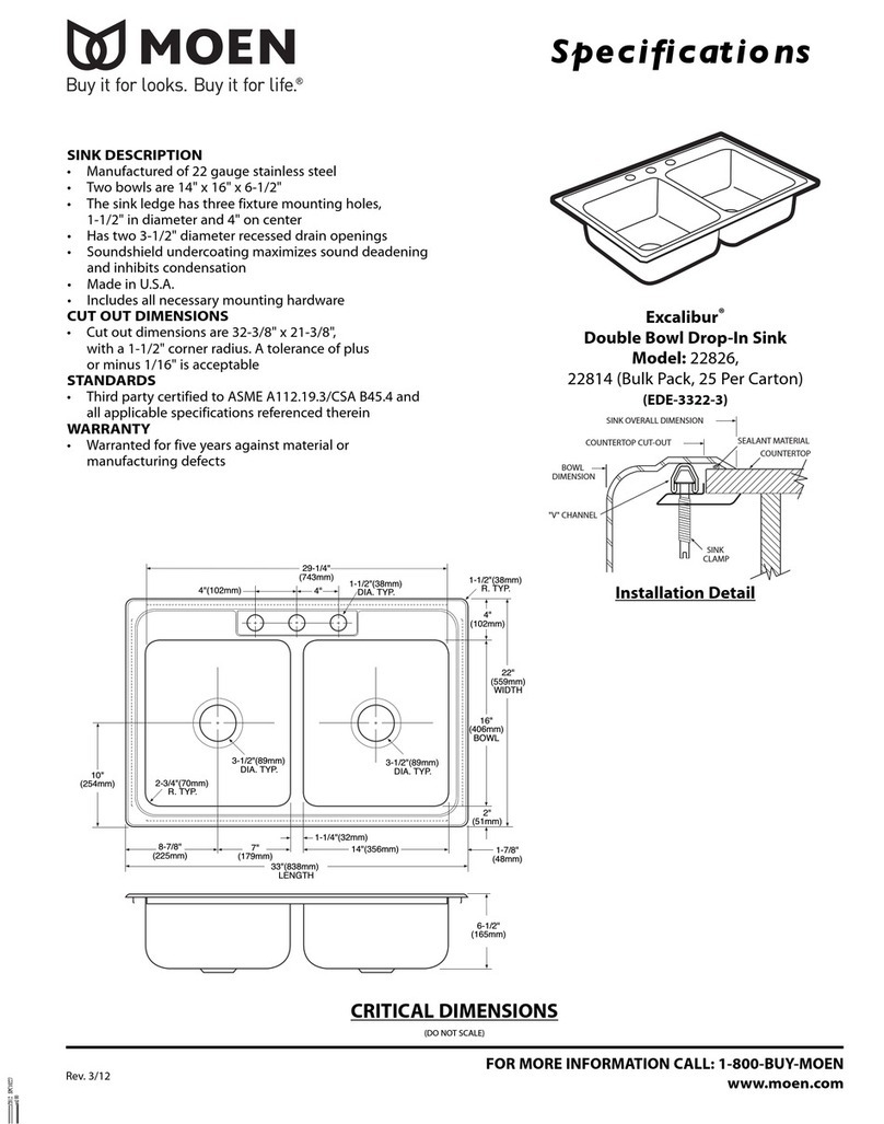 Moen Excalibur 22826 User manual