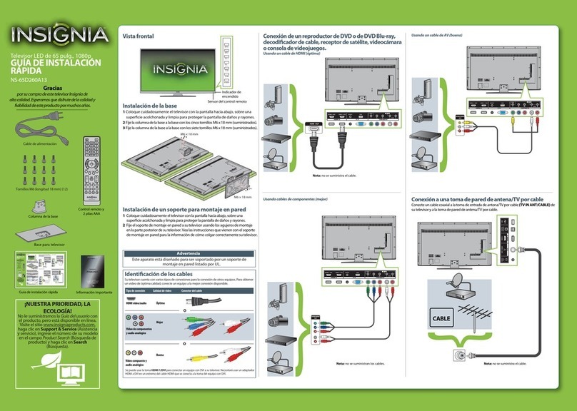 Insignia NS-65D260A13 User manual