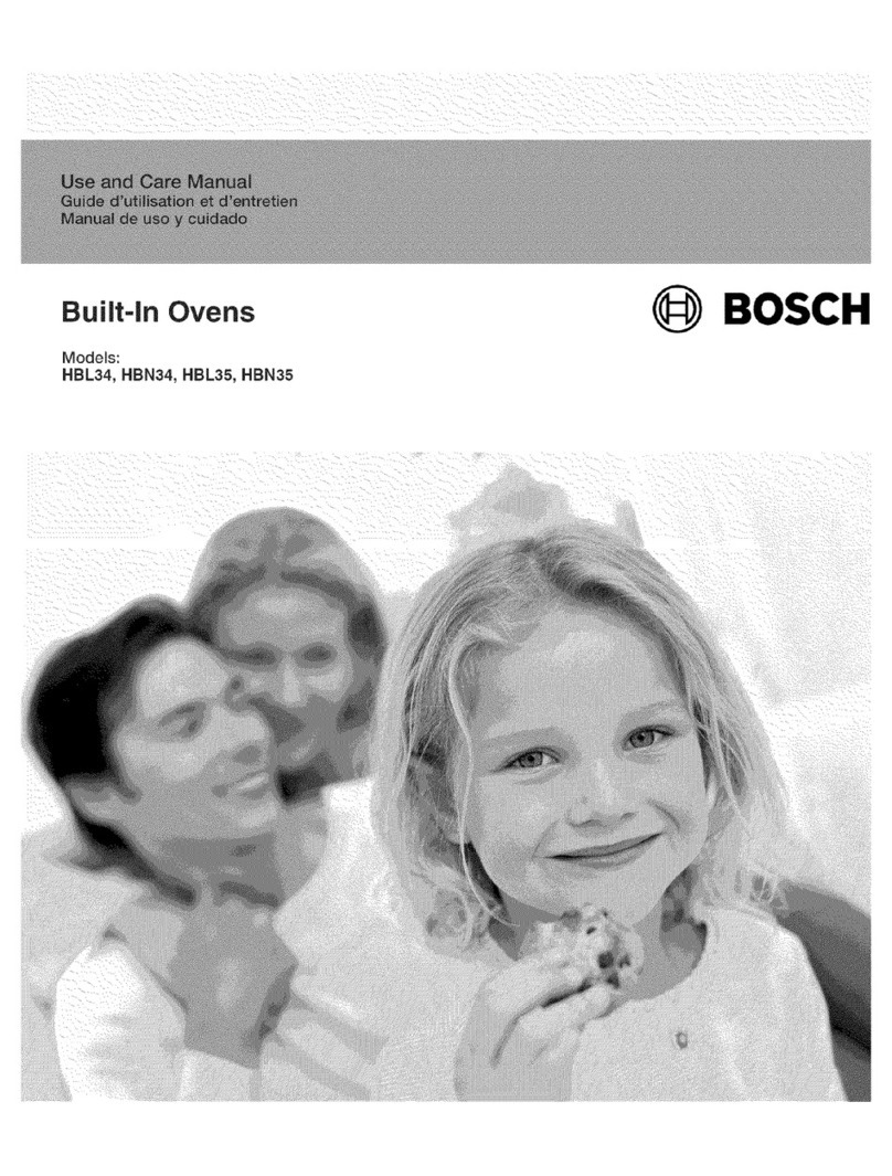 Bosch HBL34 use and care manual