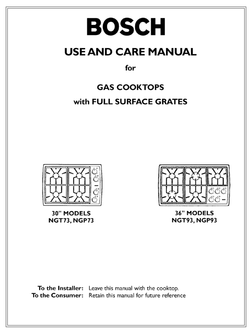 Bosch NGT73 use and care manual