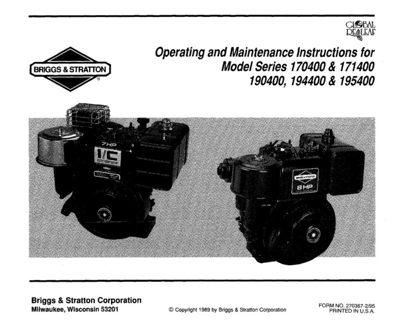 Briggs & Stratton Sno/Gard 170400 Series Manual
