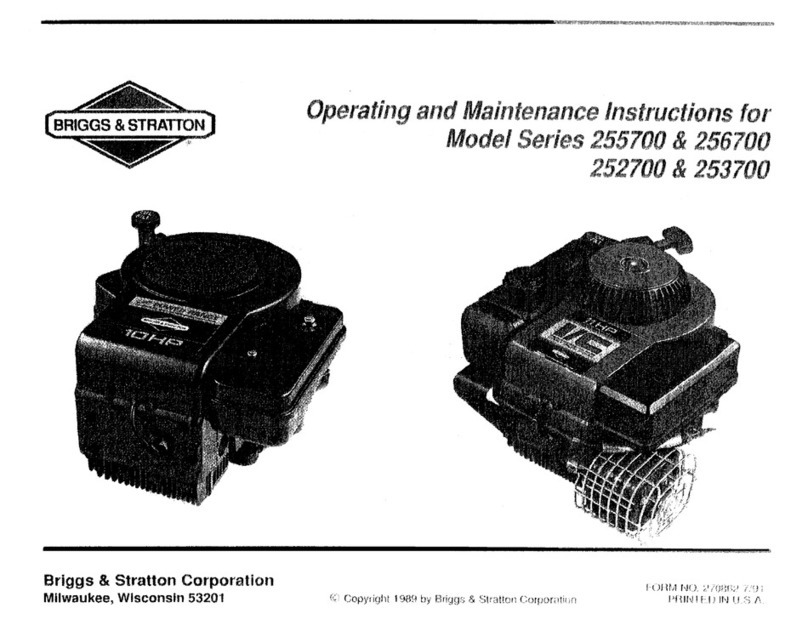 Briggs & Stratton 255700 Series Manual