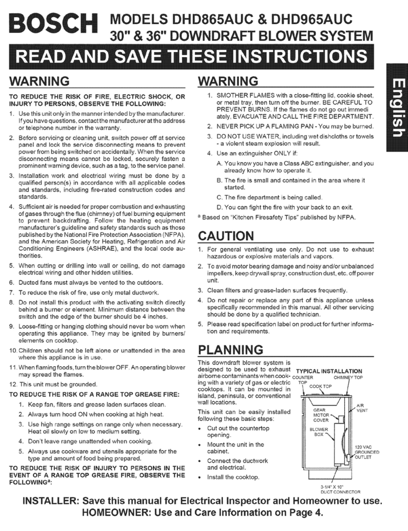 Bosch DHD965AUC instructions