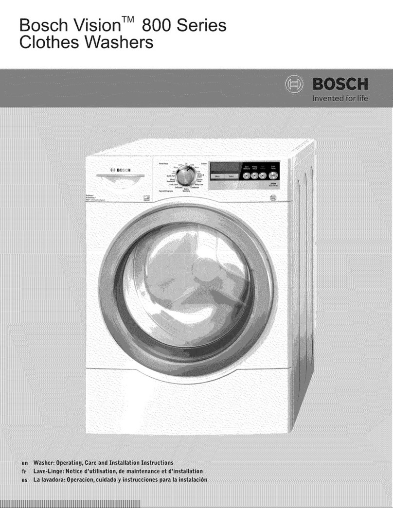 Bosch Vision 800 series Operating, care and installation instructions Bosch Vision 800 series Operating, care and installation instructions