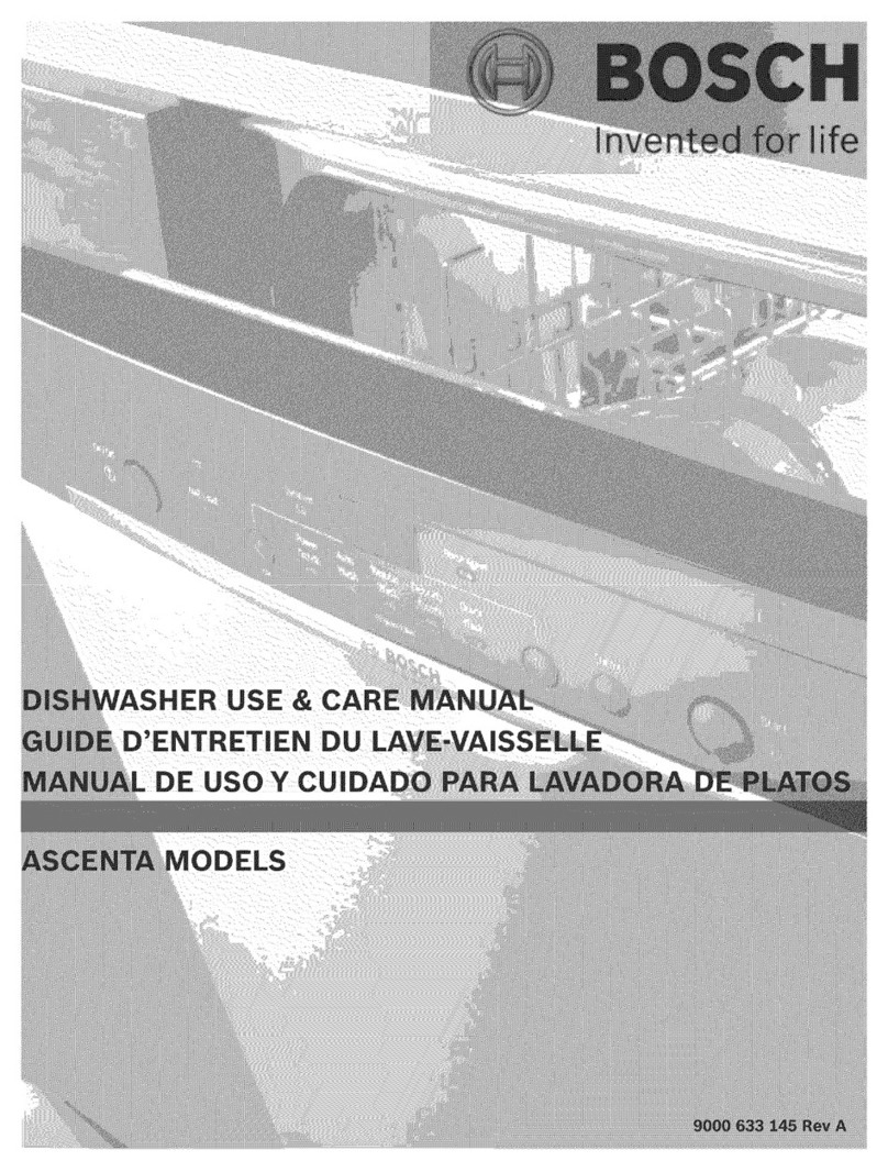 Bosch ASCENTA MODELS Use & care manual