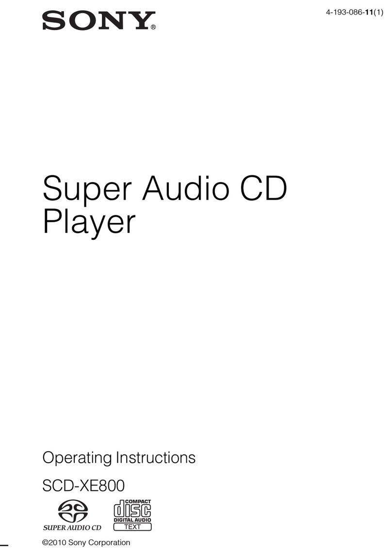 Sony SCD-XE800 User manual
