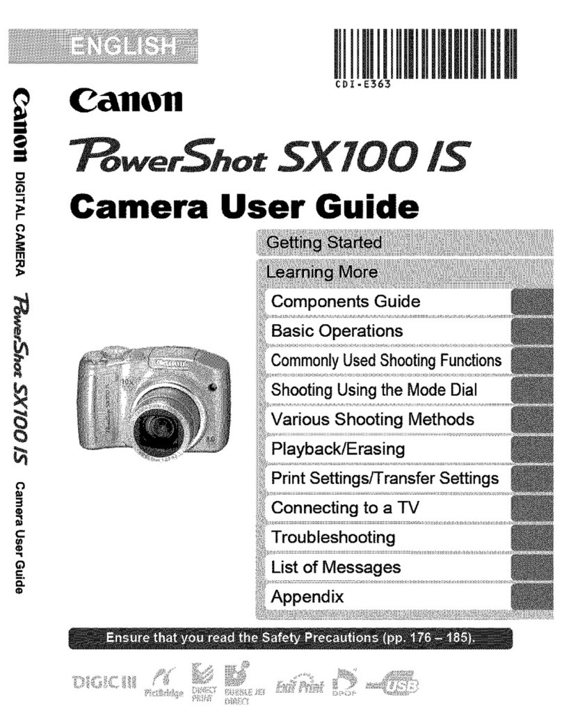 Canon PowerShot SX100 IS user guide