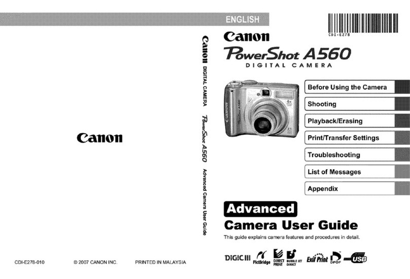 Canon PowerShot A560 Assembly instructions