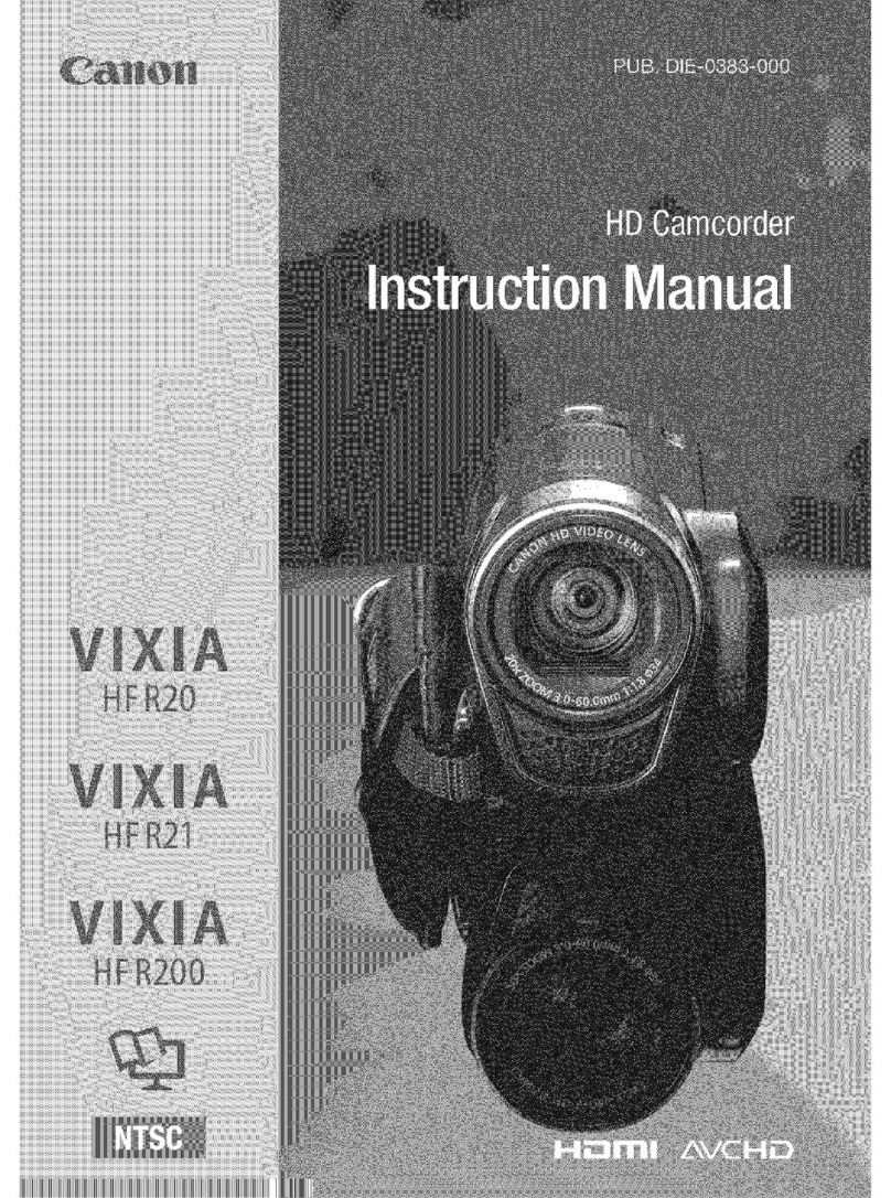 Canon Vixia HF R20 User manual