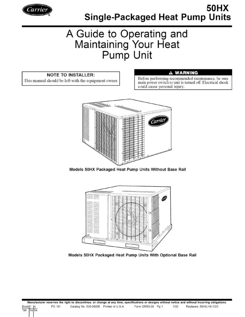 Carrier 50HX Guide manual Carrier 50HX Guide manual