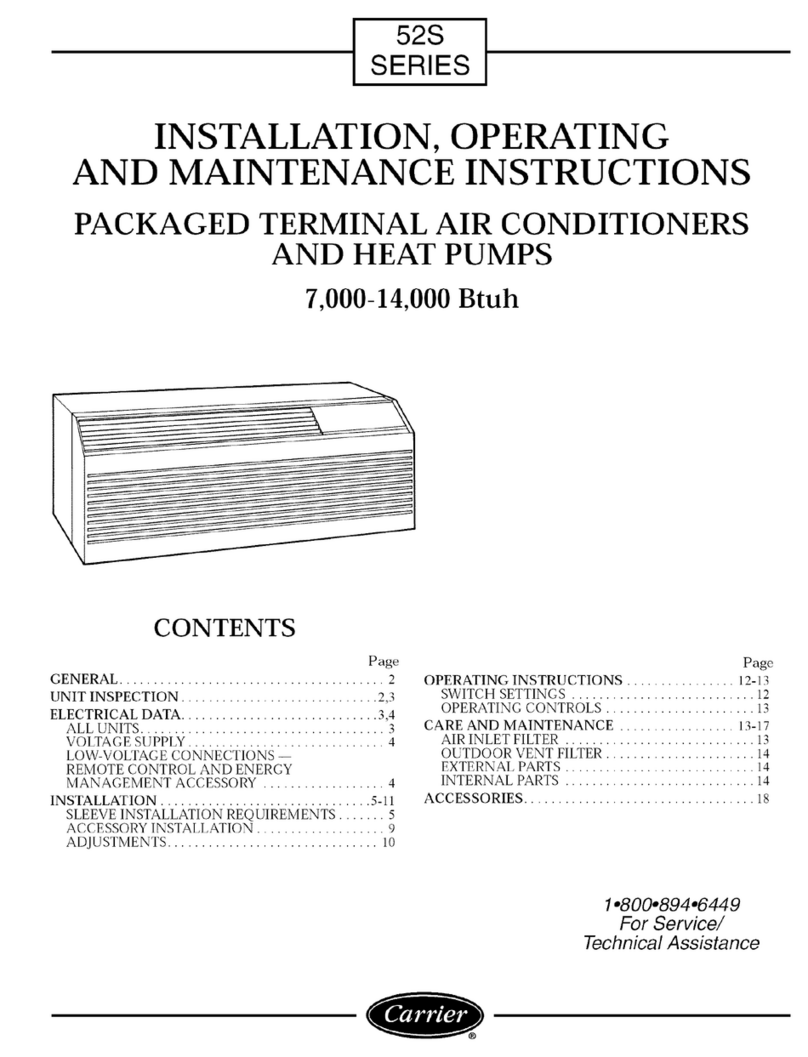 Carrier 52S series Assembly instructions