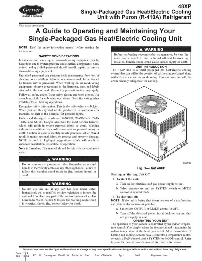 Carrier 48XP Guide User manual Carrier 48XP Guide User manual