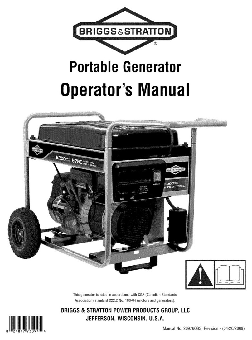 Briggs & Stratton 030452-0 User manual Briggs & Stratton 030452-0 User manual