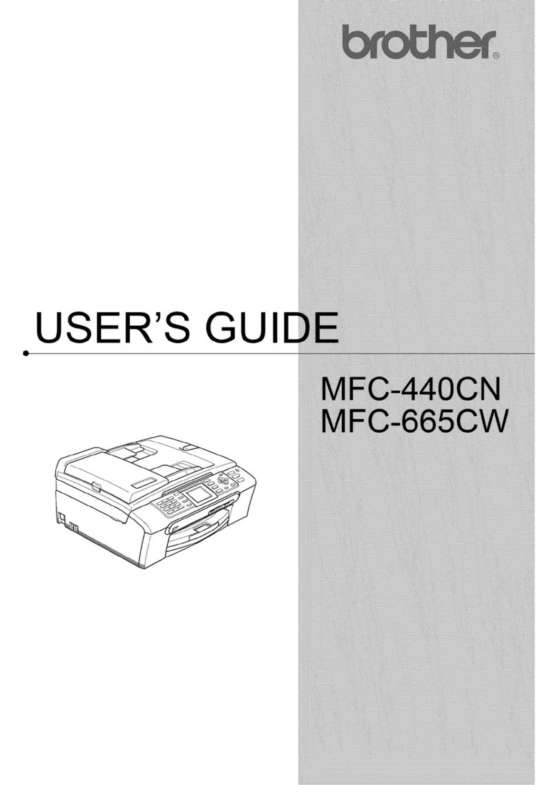 Brother MFC 665CW - Color Inkjet - All-in-One User manual