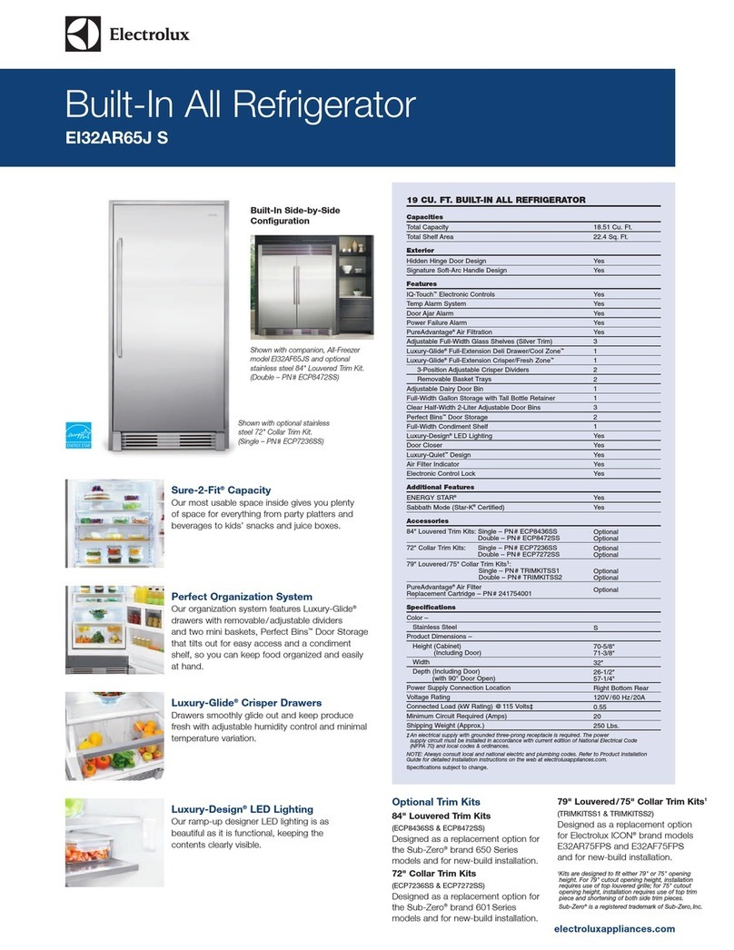 Electrolux EI32AR65JS Product specifications