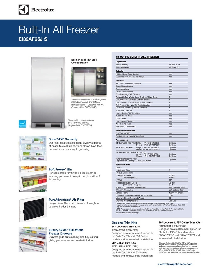 Electrolux EI32AF65JS Installation instructions Electrolux EI32AF65JS Installation instructions