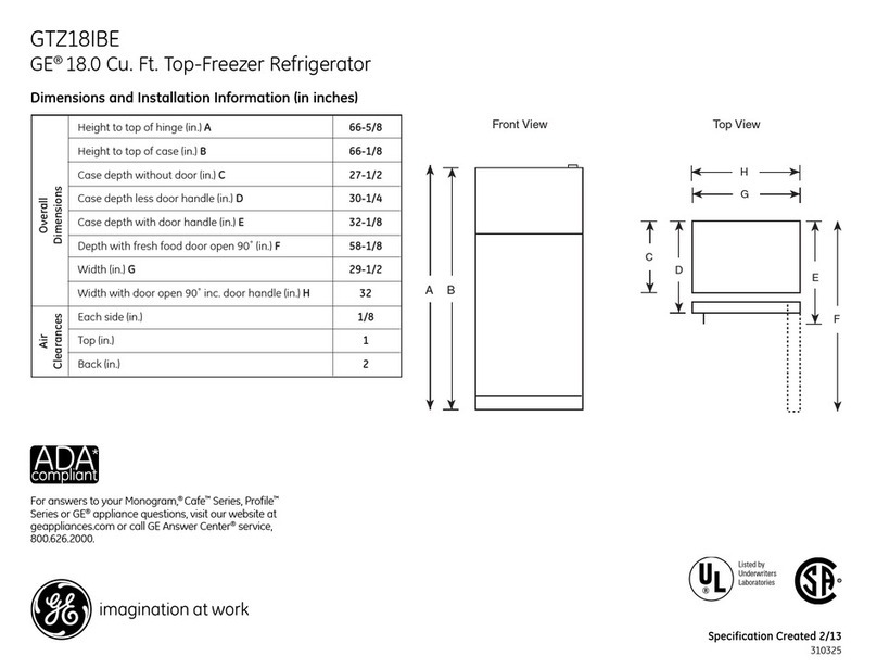 GE GTZ18IBESS User manual