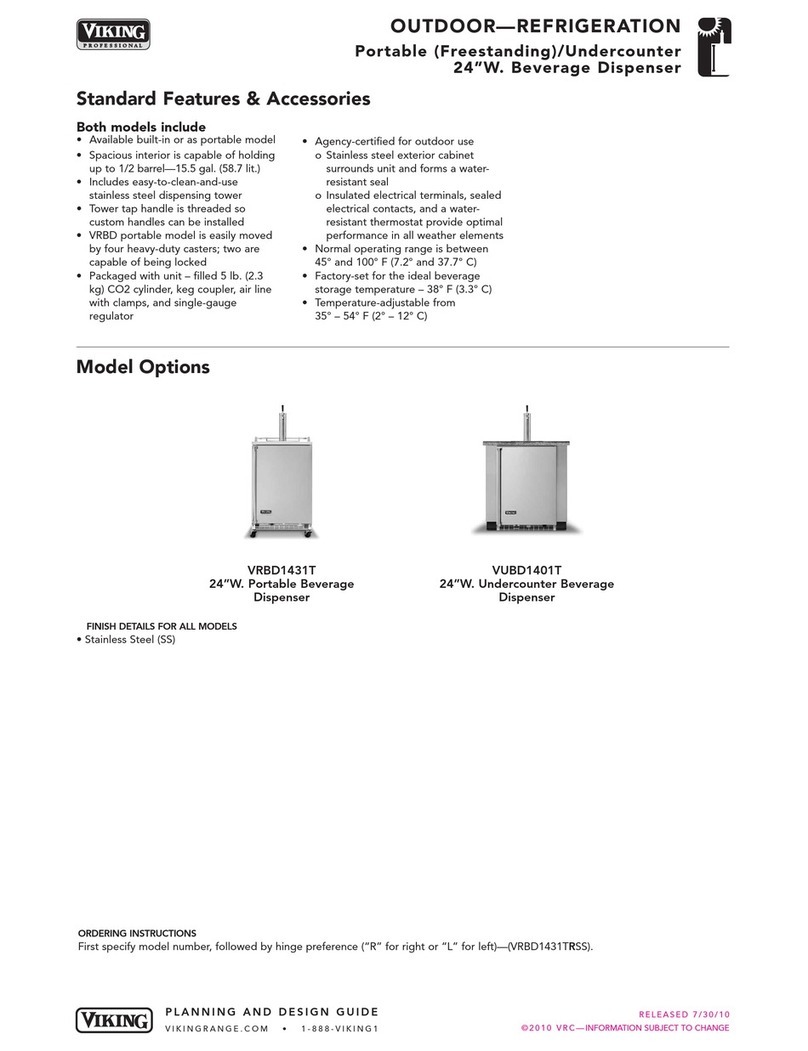 Viking VUBD140TRSS User manual Viking VUBD140TRSS User manual