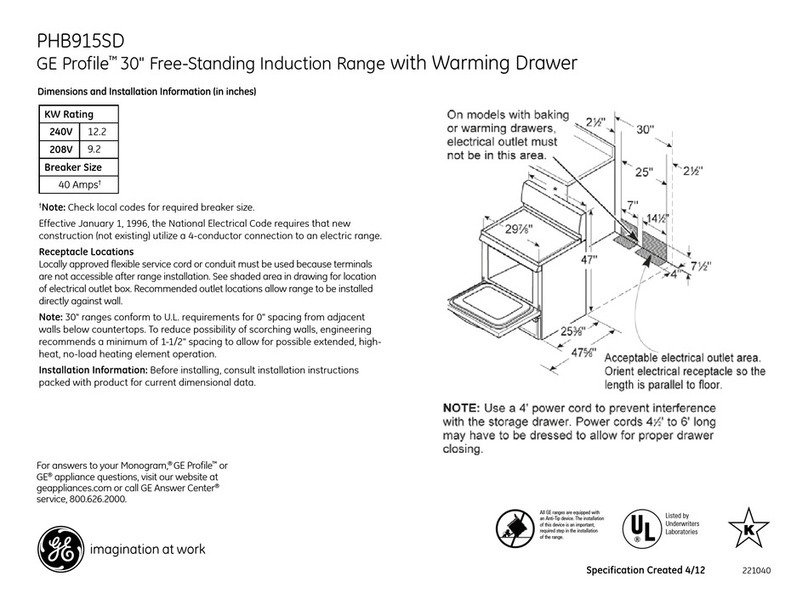 GE PHB915SDSS User manual GE PHB915SDSS User manual