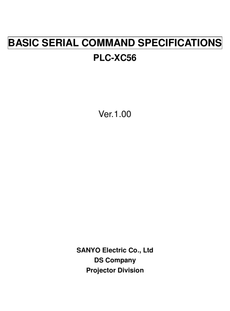 Sanyo PLC-XC56 - 3100 User manual