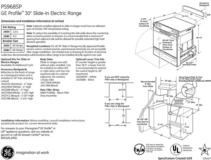GE PS968SPSS User manual