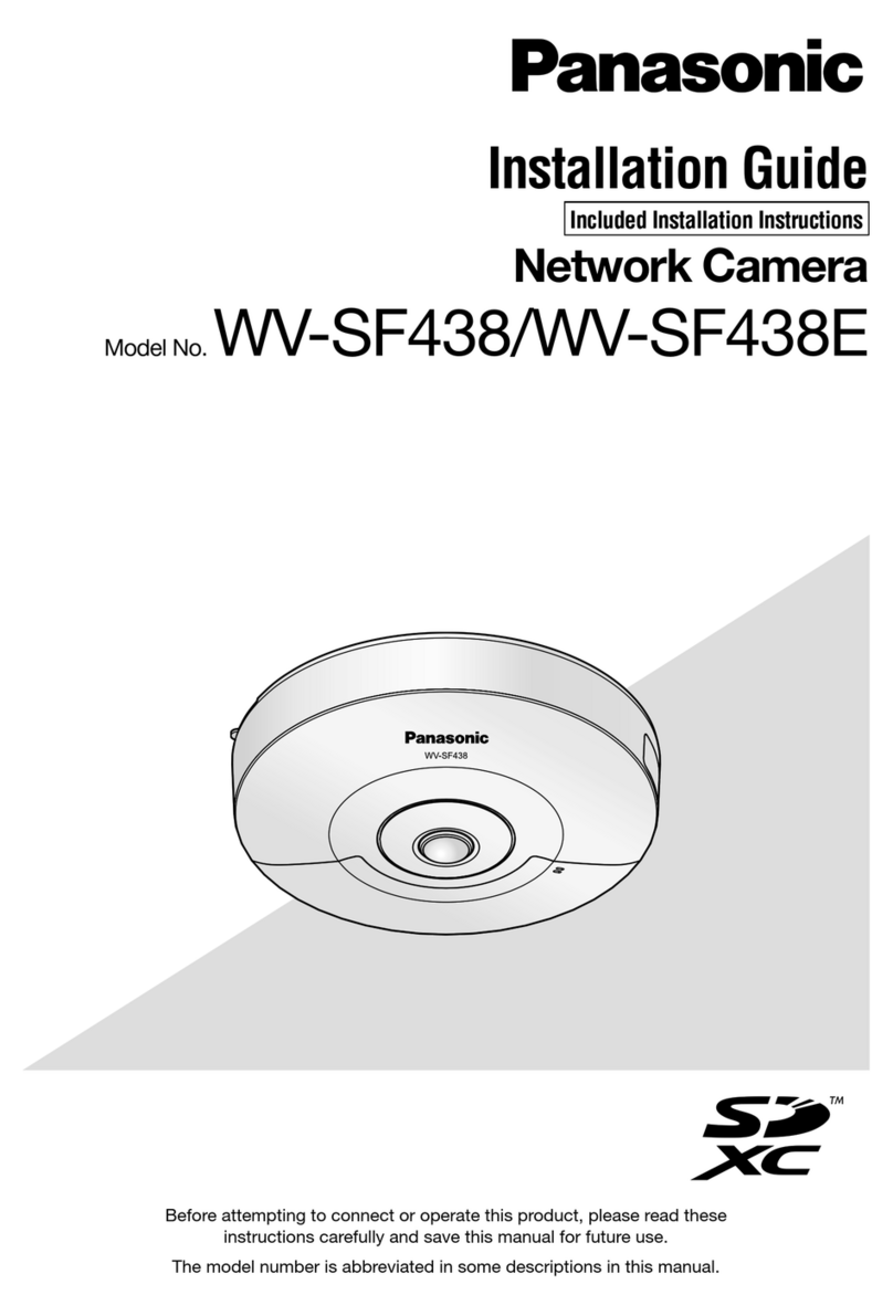 Panasonic WV-SF438 User manual